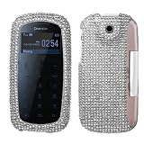Sparkling Silver Full Diamond Rhinestone Snap on Hard Skin Cover Case for Pantech Impact P7000