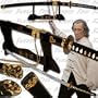 Bill's Demon Sword from Kill Bill Movie vol. 1 & 2 Hattori Hanzo Katana with Demon Etched Scabbard Free Display Stand