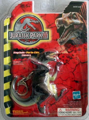 Buy JURASSIC PARK – RAPTOR KEYCHAIN w/ Motion Activated Lights + Roaring Raptor Dinosaur Sounds