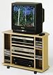 BEAUTIFUL BEECH FINISH CORNER TV STAND