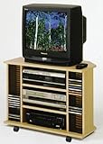 BEAUTIFUL BLACK FINISH CORNER TV STAND