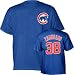 Men`s Chicago Cubs #38 Carlos Zambrano Name and Number Tshirt