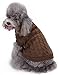 MaruPet Christmas Dog Ribbed Knit Candy Color Sweater Knitwear Turtleneck Toxic Kintted Doggie Halloween Hoodies Apparel for Teddy, Pug, Chihuahua, Shih Tzu, Yorkshire Terriers, Papillon Coffee S