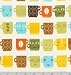 Metro Cafe Coffee Mugs with Faces One Yard (0.9m) 10761-256 Retro