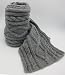 Handmade Soft Acrylic Artisan Scarf - Knitting Masterpiece in Soothing Gray (Gift Idea for Men/extra Large)