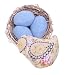 The Baby Bunch Nest Of Three Pairs Organic Socks with Drawer Sachet - Dusty Blue