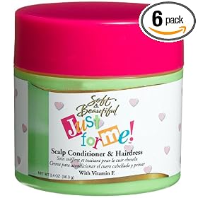 Just For Me Scalp Conditioner & Hairdress, 3.4-Ounce Jars (Pack of 6)