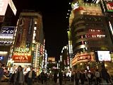 Night Time City Lights, Shinjuku, Tokyo, Honshu, Japan Photographic Poster Print by Christian Kober, 12x9