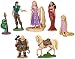 Tangled 7 Piece Figurine Playset Including Rapunzel, Toddler Rapunzel, Flynn Rider, Pascal, Maximus, Mother Gothel & Hook Hand Thug_s-1