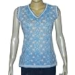 Cotton Tops White Chikan Embroidered Size M