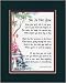 "She is Not Gone" Touching 8x10 Bereavement Gift. This Poem Is Double-matted In Dark Green/Burgundy, And Enhanced With Watercolor Graphics.