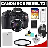 Canon EOS Rebel T3i 18.0 MP Digital SLR Camera Body & EF-S 18-135mm IS Lens ....