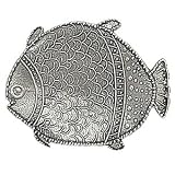Tin Woodsman Pewter Spoon Rest, Solid Pewter, Made in USA (Fish)