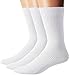 Flora&Fred Men's 3 Pair Pack Classic Ribbed Knit Cotton Dress Crew Socks