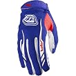 Troy Lee Designs Air Men's MX Motorcycle Gloves w/ Free B&F Heart Sticker Bundle - Blue