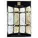 Christmas Crackers - Elegant Gold and Cream Print - 12