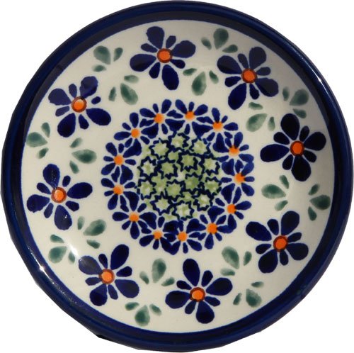 Polish Pottery Saucer 4.5 Inch From Zaklady Ceramiczne Boleslawiec #1358-du60 Unikat