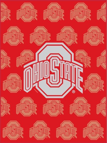 Buy Ohio State Buckeyes 60X80 Half Tone Collection Blanket Throw - College Athletics NCAA by Biederlack