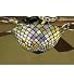 Meyda Tiffany 27451 Tiffany Fishscale, Mahogany Bronze Finish with Stained