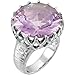 Sterling Silver Rose de France Amethyst Ring title=