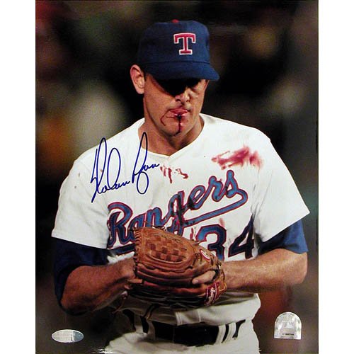 Steiner Sports MLB Nolan Ryan Blood Vertical Autographed 8-by-10-Inch Photograph