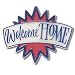 Military Cake Decorations - Welcome Home - 1 Plastic Plaque Re-Usable Cake Pic