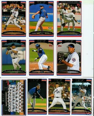 2006 Topps Series 2 NEW YORK METS baseball cards team set