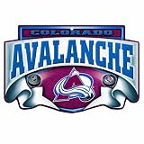 NHL Colorado Avalanche 11-by-17 inch "Scroll" Wood Sign