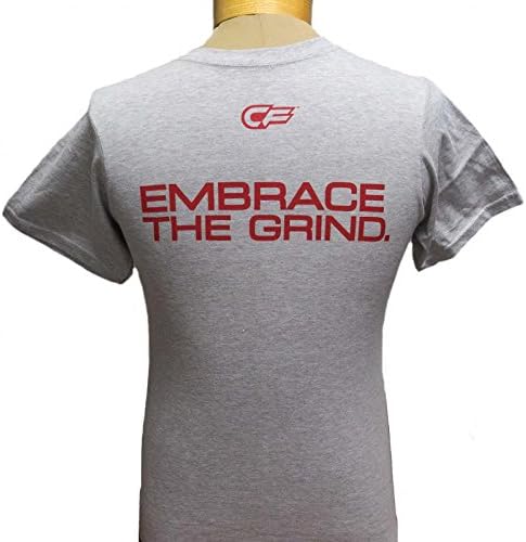 NEW! Men's Cage Fighter Embrace The Grind #TOSU Short Sleeve T-Shirt - Gray - XL