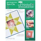Dritz Printed Treasures 5-Pack Sew-on Ink Jet Fabric Sheets, White