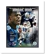 Michael Irvin Dallas Cowboys NFL Double Matted 8x10 Photograph 2007 Hall of Fame Collage