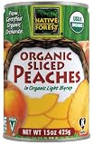 Native Forest Organic Sliced Peaches, 15-Ounce Cans (Pack of 6)