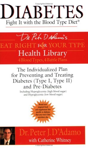 By Dr. Peter J. D'Adamo Diabetes: Fight It with the Blood Type Diet (Eat Right for Your Type Health Library)