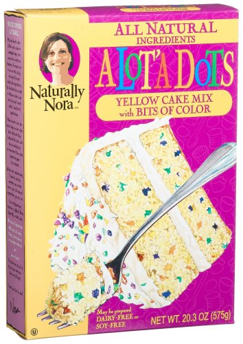 Naturally Nora A Lot'a Dots Cake Mix, 20.3-Ounce Boxes (Pack of 6) by Naturally Nora