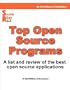 Top Open Source Programs - A list and review of the best open source applications