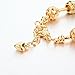 Long Way Women Gold Plated Snake Chain Bracelet 