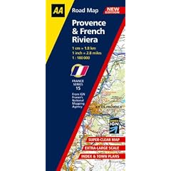 Provence and French Riviera (AA Road Map France Series)