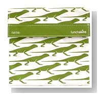 Sandwich Size Bag in Green Lizard