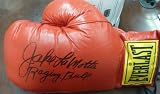Jake Lamotta Signed Everlast Boxing Glove With Raging Bull Insc PSA COA