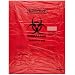 Bel-Art 131651923 Polypropylene Red Super Biohazard Waste Disposal Bag 6-9 Gallon Capacity, 19" Width x 23" Height x 2 mil Thick (Box of 200)