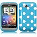 from AIO AIO Polka Dots Gel Case For HTC Wildfire S - Blue