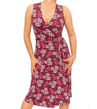 Blue Banana - Floral Sleeveless Wrap Dress