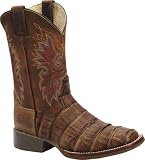 Men's Double-H Caiman Square Toe Exotic Western Boots
