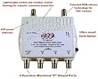 4 PORT CABLE TV / HDTV / DIGITAL AMPLIFIER INTERNET MODEM SIGNAL BOOSTER INTERNET AMP