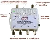 4 PORT CABLE TV / HDTV / DIGITAL AMPLIFIER INTERNET MODEM SIGNAL BOOSTER INTERNET AMP