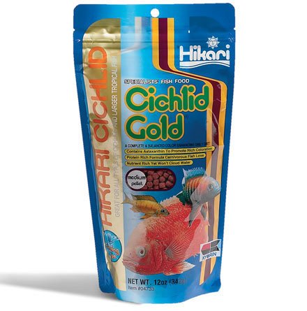 Cichlid Gold Medium Sinking Food, 12oz