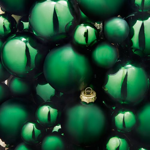 Weihnachtskugeln grün glänzend Ø=3 cm 20 St.