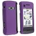 Rubberized Dark Purple Snap-on Faceplate Cell Phone Cover Case For LG Env Touch VX11000