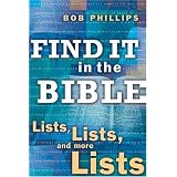 FindItintheBible:Lists,Lists,andLists