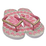 Ladies/Womens Beaded Design Summer/Beach Wear Flip Flops